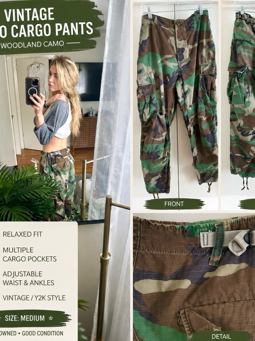 Camo Cargo Pants
